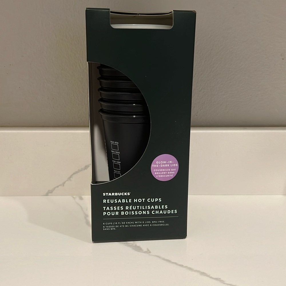 Starbucks hot cups glow in the dark autumn.